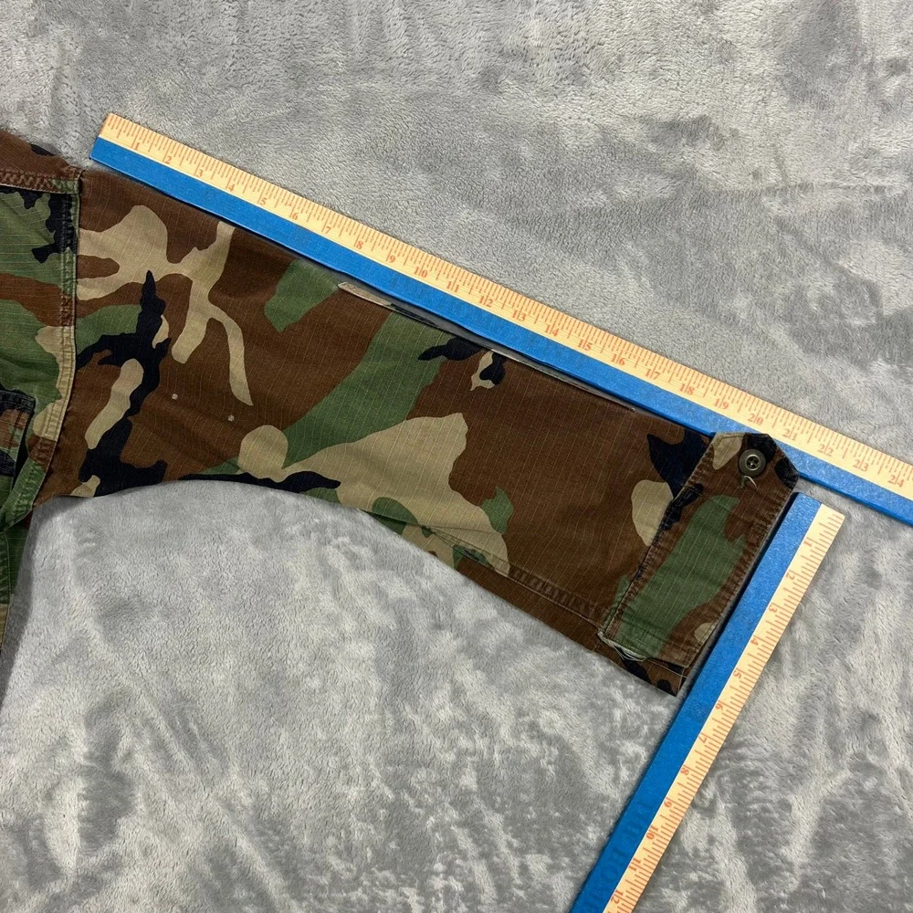 Army American Apparel Camo Combat Coat XS Short Green Ripstop Jacket Military